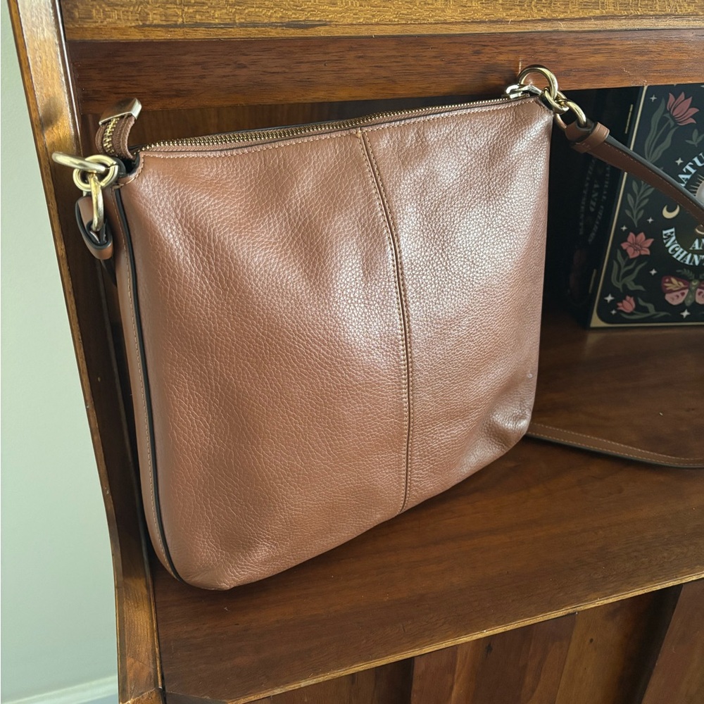 Coach Tan Leather Crossbody Bag - Picture 2 of 5